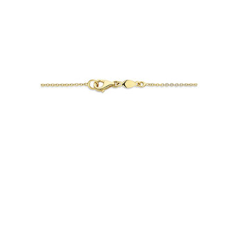 14K gouden collier met balkjes 1,3 mm , 43 cm